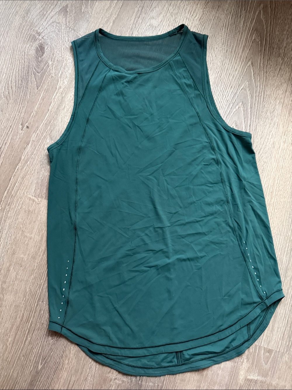 lululemon athletica deep teal green sleeveless athletic tank